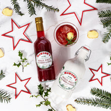 Load image into Gallery viewer, Holly Jolly Cranberry & Ginger Punch Cordial - 500ml Glass Bottle