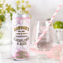Load image into Gallery viewer, Elderflower &amp; Rose Ready to Drink 12x 250ml cans