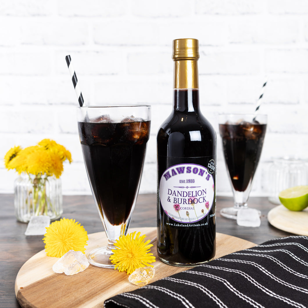 Dandelion & Burdock Cordial - 500ml Glass Bottle