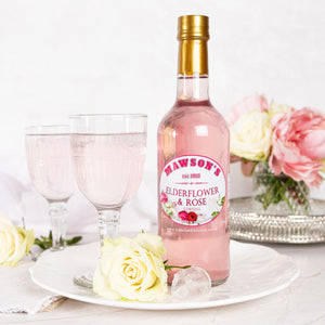Elderflower & Rose Cordial - 500ml Glass Bottle