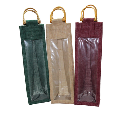 Hessian Jute Bottle Bag