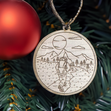 Load image into Gallery viewer, Wooden Christmas Bauble Lake District
