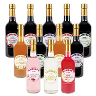 Mixed Case of Mawson's Cordial - 12 x 500ml Glass Bottle