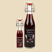 Load image into Gallery viewer, Lakeland Cherry Fruit Syrup for Gin &amp; Prosecco