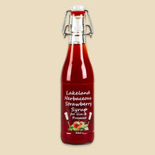 Load image into Gallery viewer, Lakeland Strawberry Fruit Syrup for Gin &amp; Prosecco