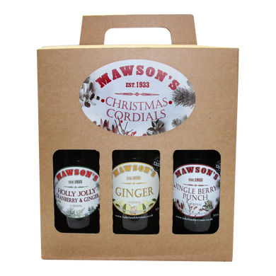 Mawson's Christmas Cordials - 6 x 500ml Glass Bottle